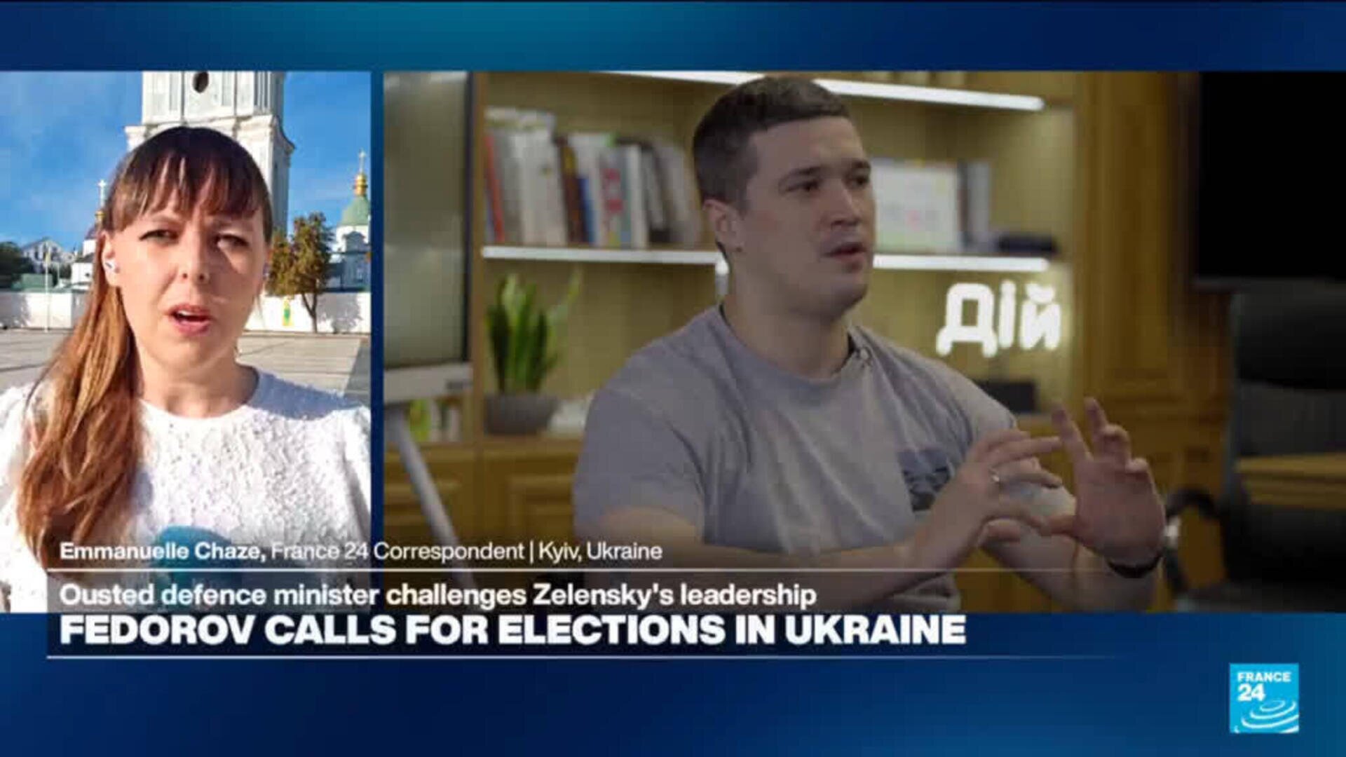 Ousted Ukraine defence minister challenges Zelensky's leadership