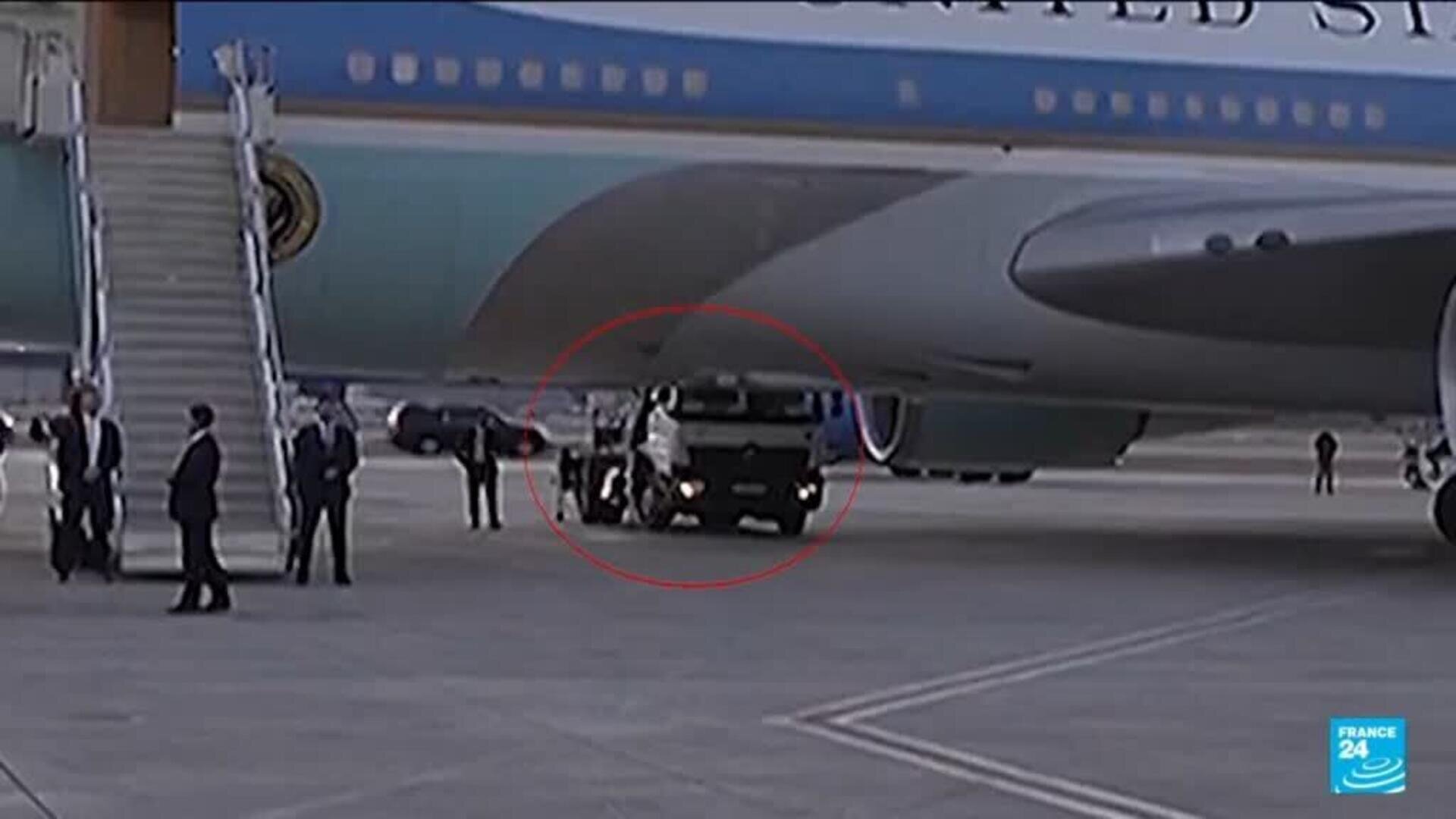 Trump boarded secret flight via catering truck due to Iran threat, US media reports