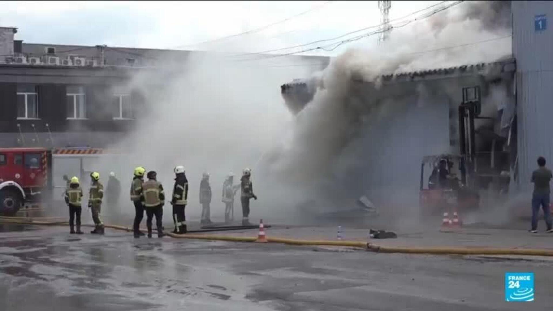 Russian strikes hit homes, warehouse, shopping mall across Ukraine