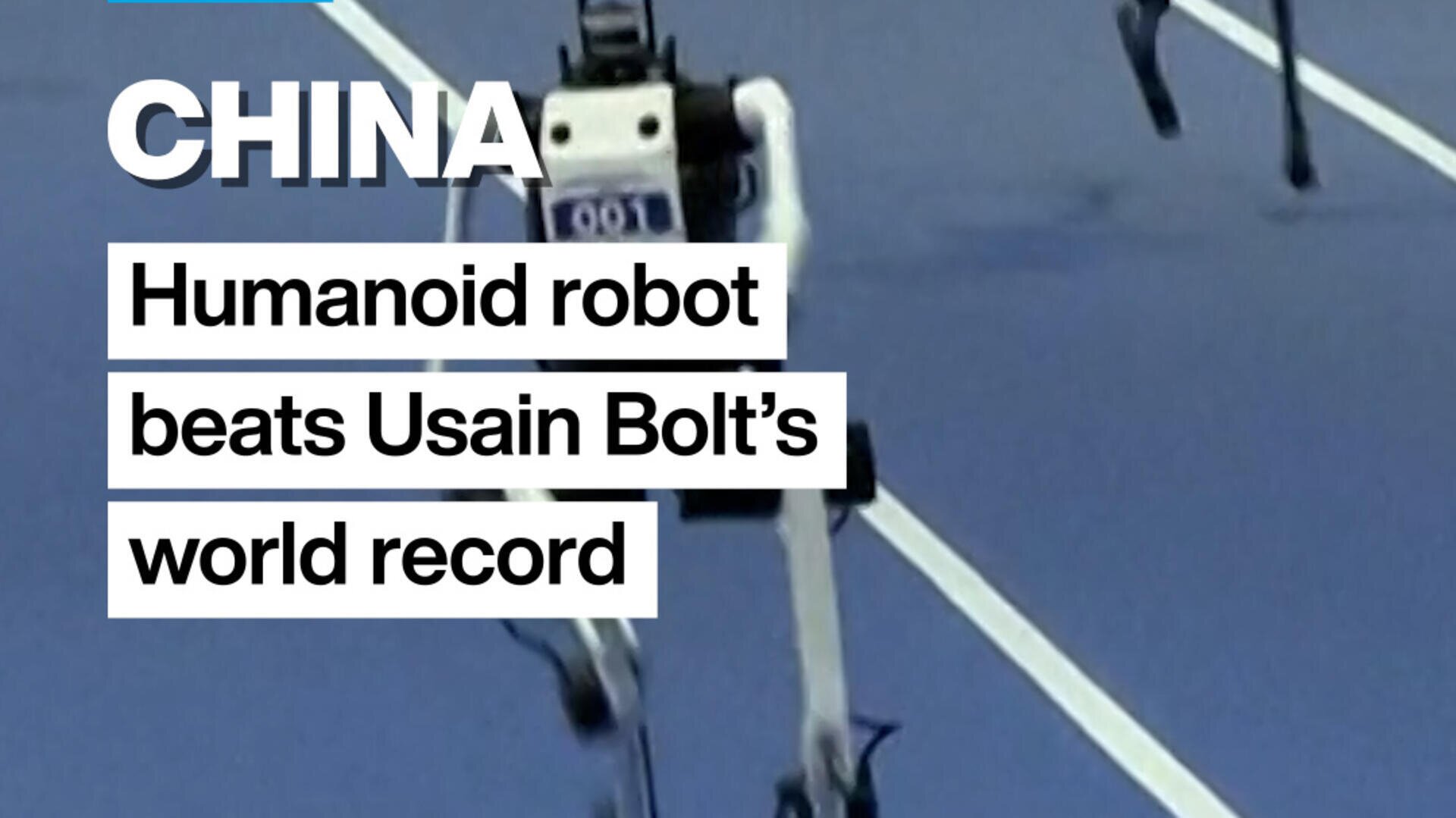 Humanoid robot beats Usain Bolt's 100m world record