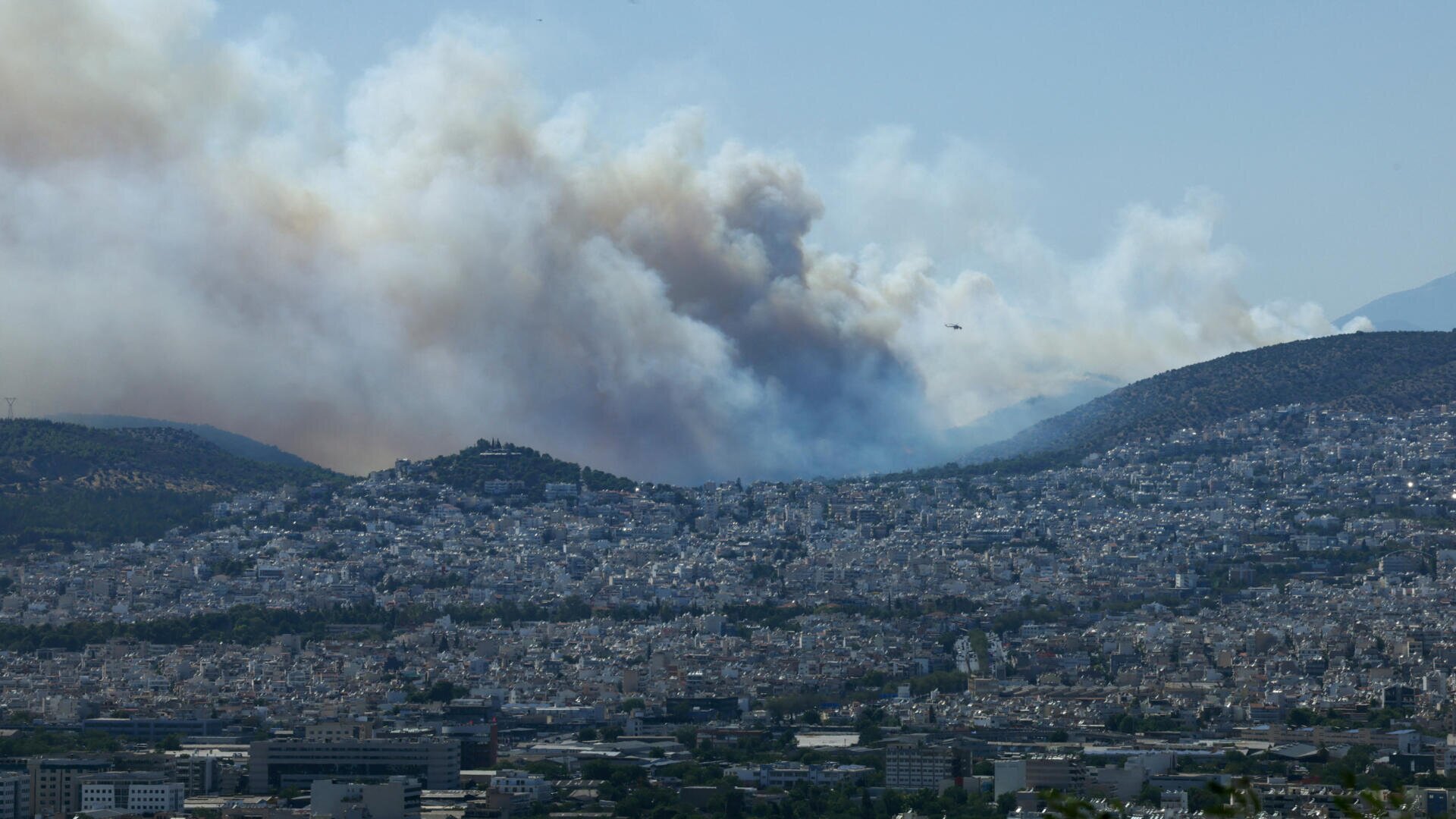Greece orders partial evacuation of Athens suburb as wildfire burns