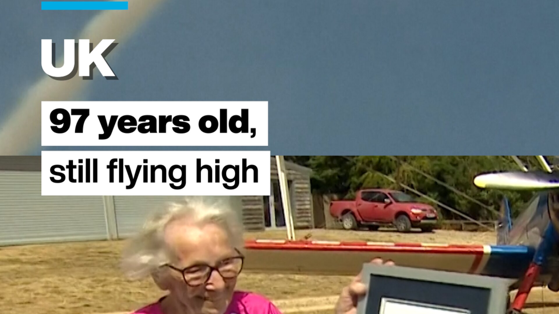 UK: 97-year-old woman breaks her own record for oldest wing walker