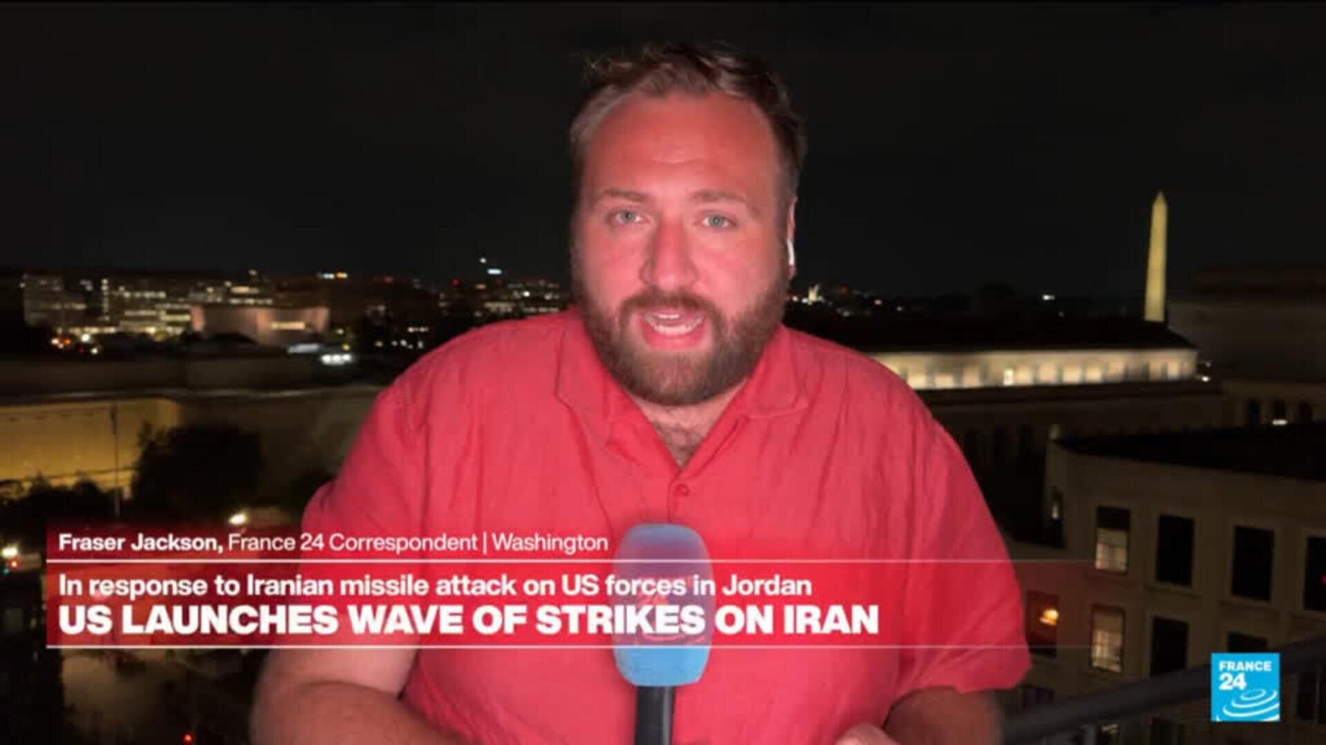 US launches wave of strikes on Iran in response to Tehran missile attack in Jordan