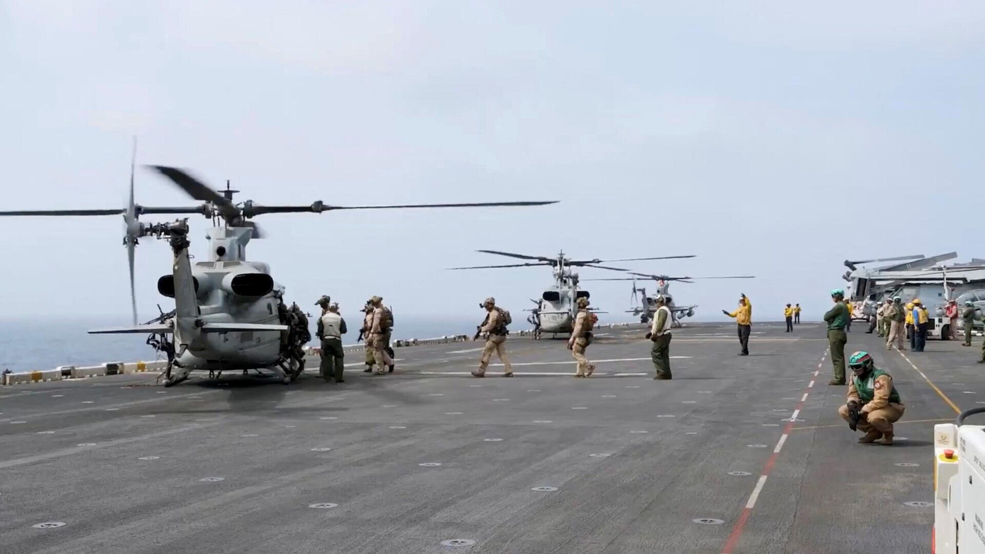 US says it struck dozens of Iranian targets in latest wave of attacks
