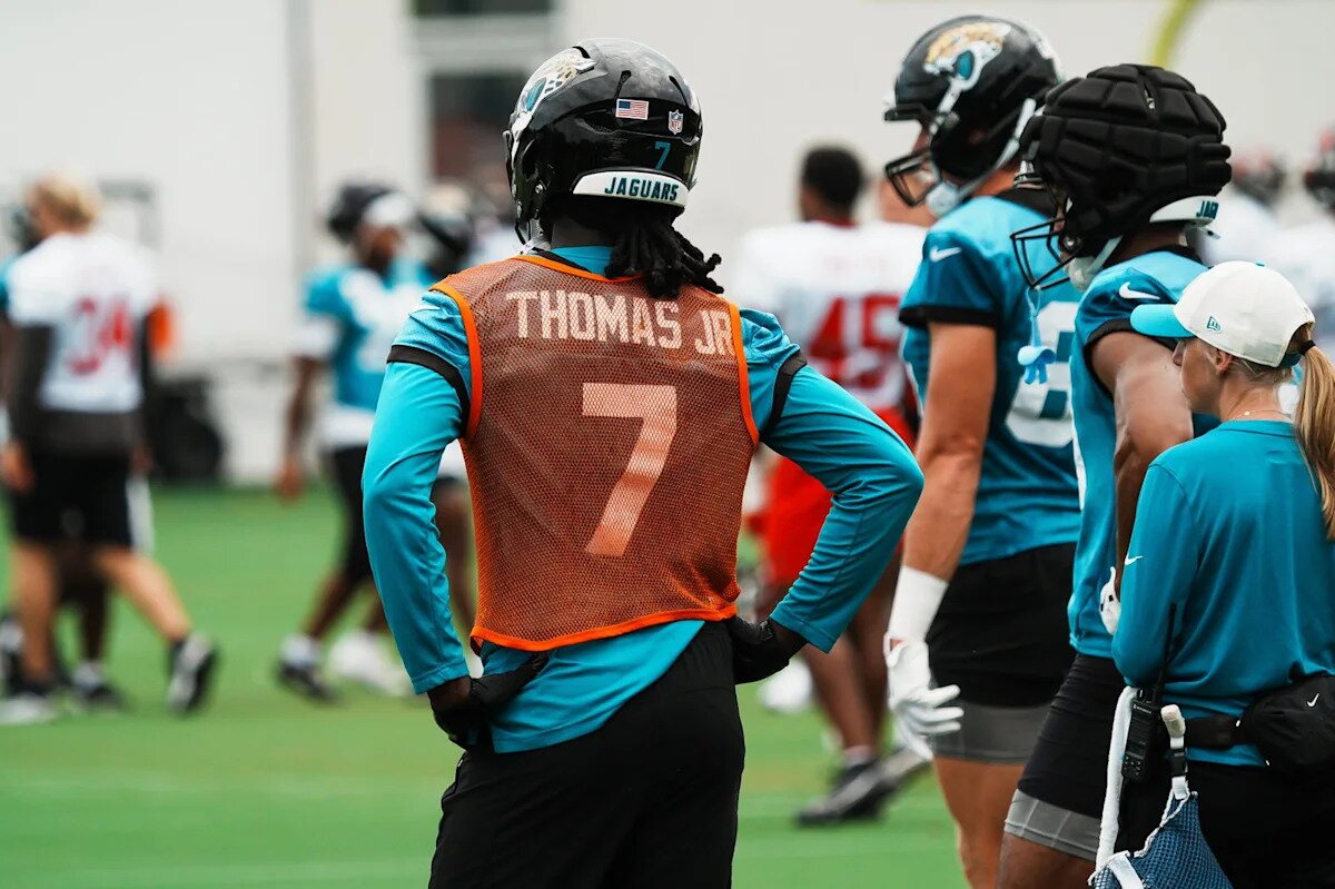 Jaguars' Star WR Brian Thomas Jr. ‘Alright’ After Injury Scare During Practice