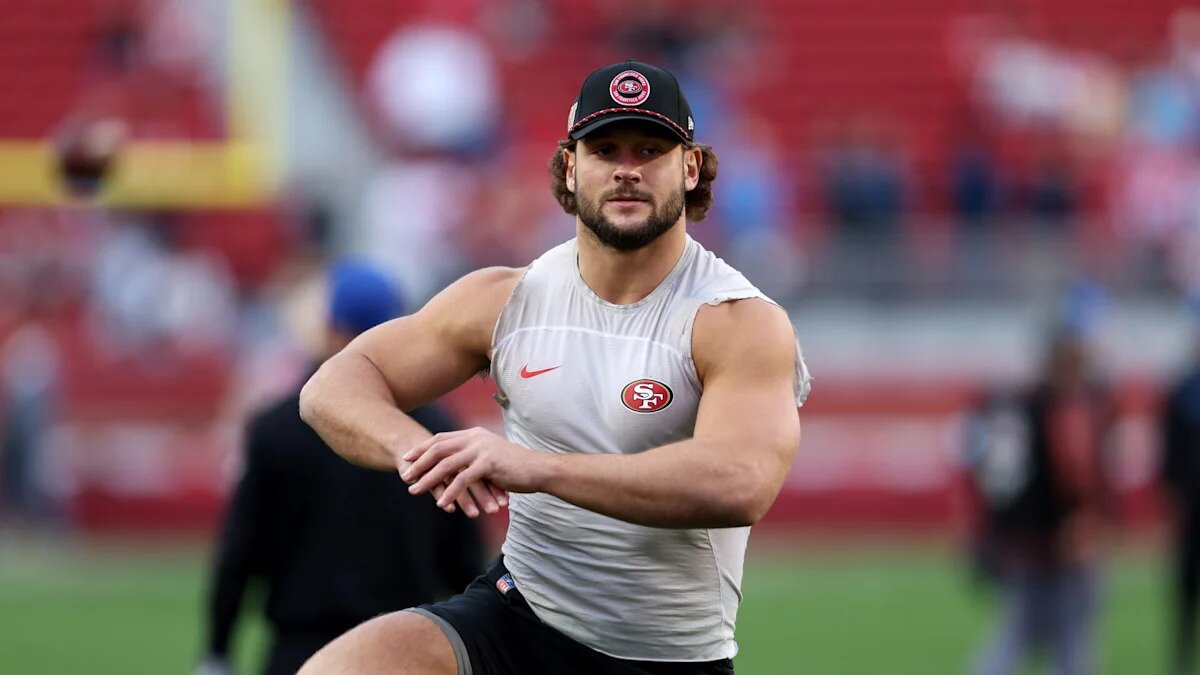 Nick Bosa has soreness, tendinitis in his surgically repaired knee