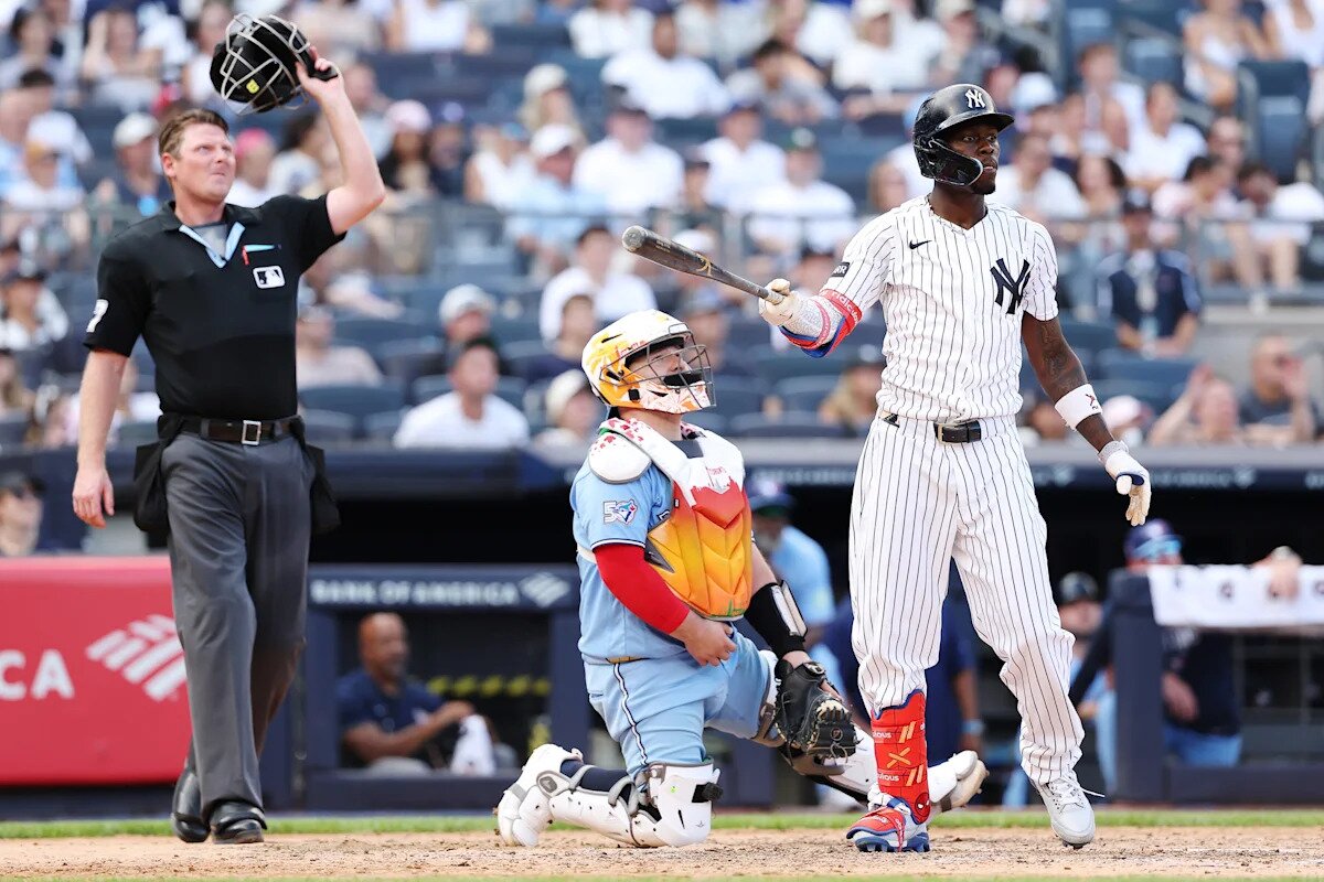Grisham, Rice and Chisholm lead Yankees’ late-inning breakthrough to win series vs. Blue Jays