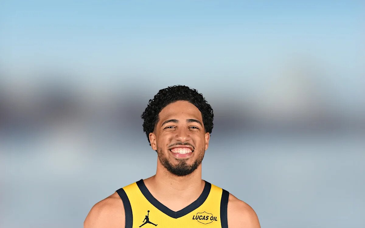 Indiana Pacers point guard, Tyrese Haliburton, …