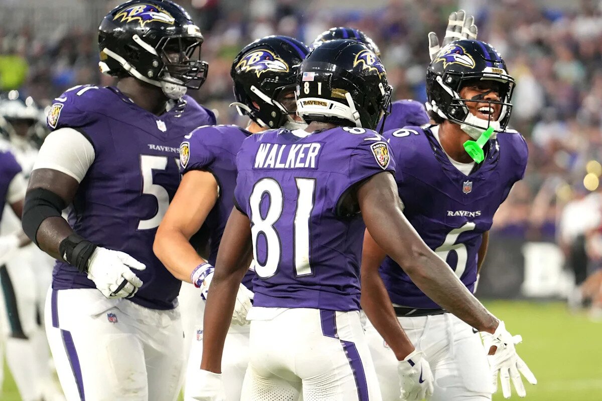 Ja'Kobi Lane scores first NFL touchdown in Ravens preseason debut
