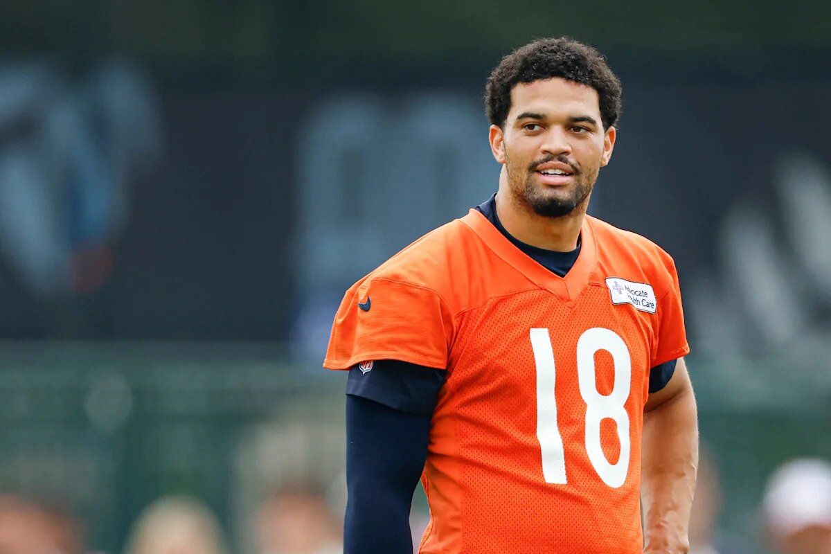 Bears QB Caleb Williams talks building rapport with Garrett Bradbury