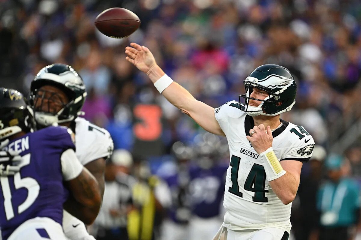 Takeaways: Eagles offense searching for answers at halftime vs. Ravens