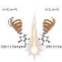 Twisted laser light distinguishes mirror-image molecules by their fragment counts