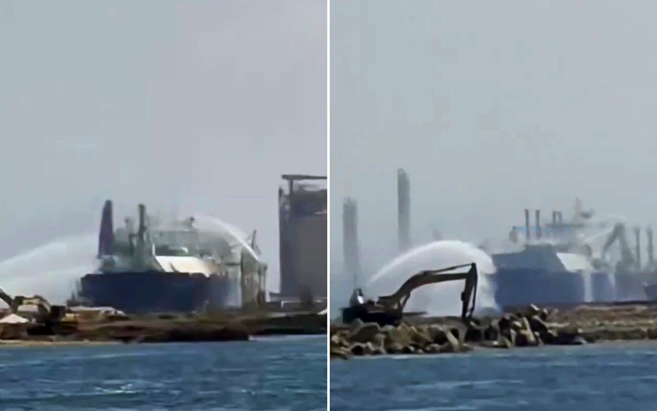Drone strikes US-owned gas tanker in Egyptian port, in possible expansion of Mideast war