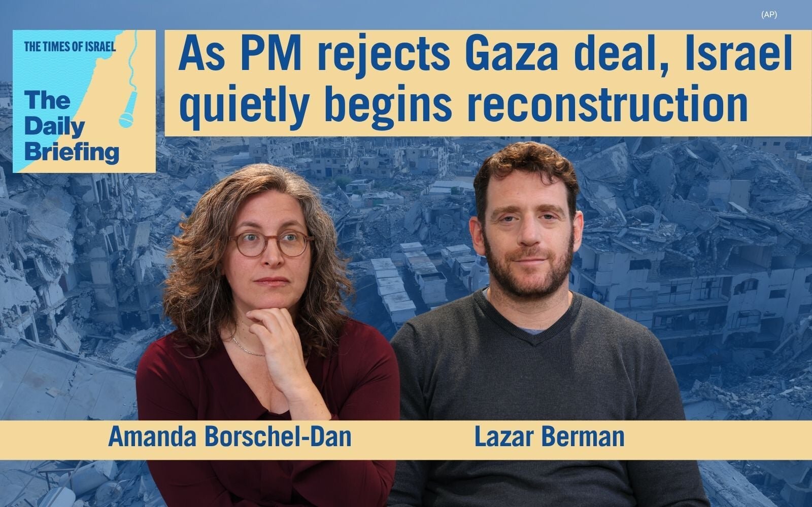 Daily Briefing Aug. 10 – As PM rejects Gaza deal, Israel quietly begins reconstruction