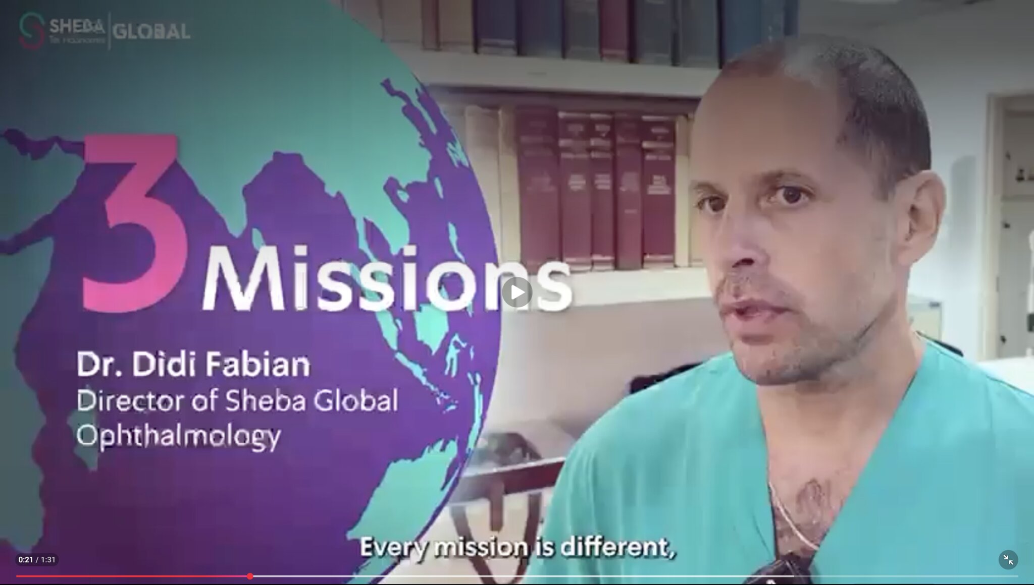 Sheba’s Humanitarian Missions