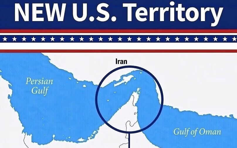 Trump says ‘no talks’ with Iran, posts map showing Hormuz as ‘new US territory