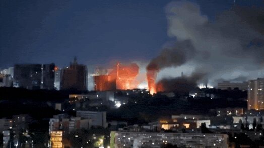 Video shows inferno after Russian missile barrage leaves 9 dead in Ukraine