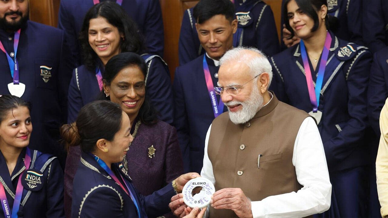 From every drop of tears, gold medals drip’: PM Modi hails CWG heroes