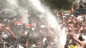 Jharkhand protesters echo Bihar, dance as police turn water cannons on them