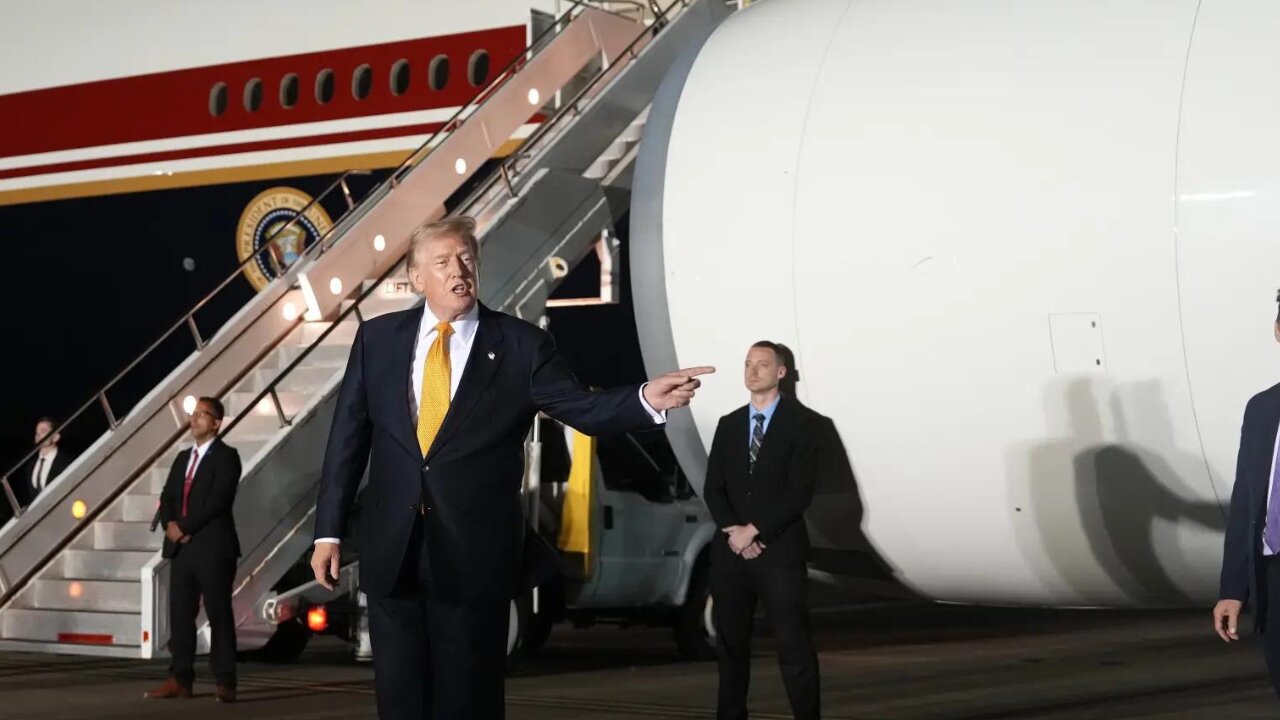 I do what Secret Service says': Trump confirms switching planes over Iran threat