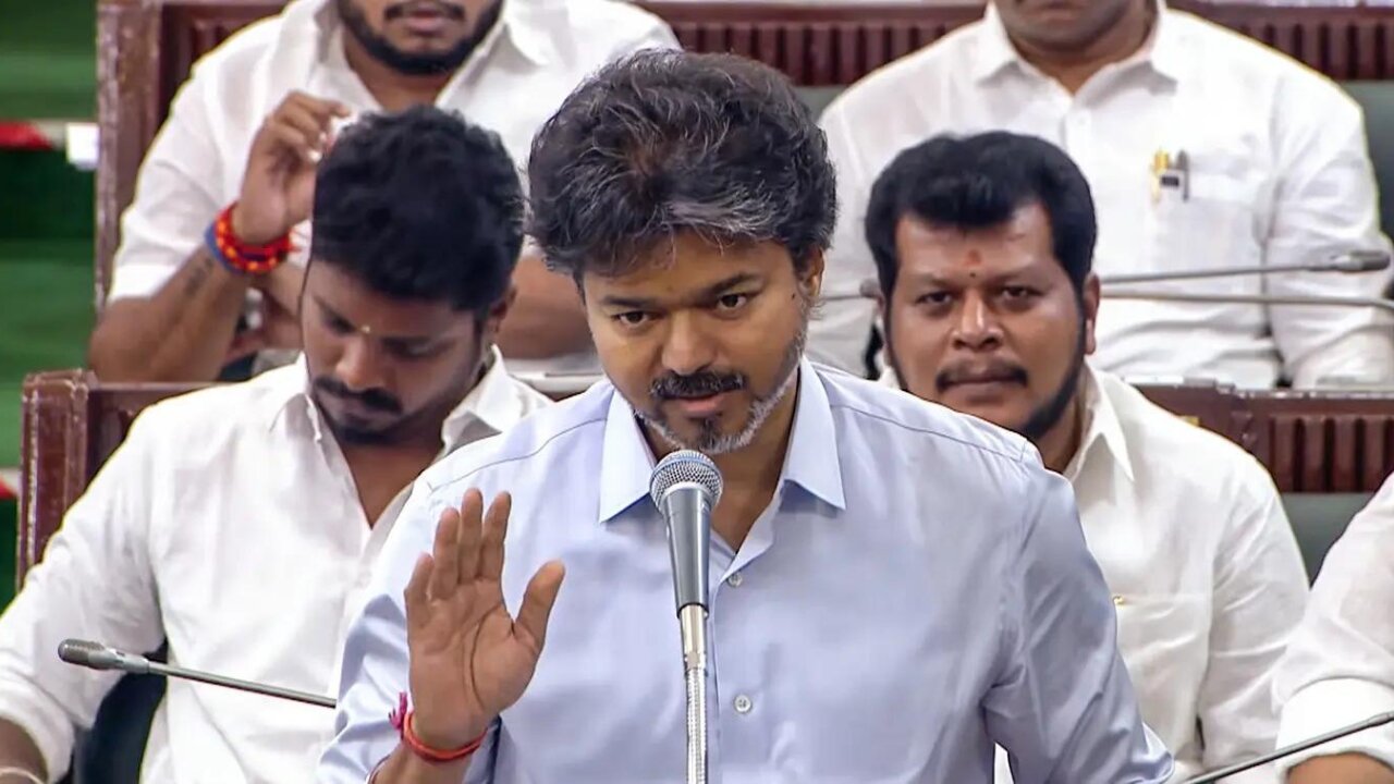 I apologise on his behalf': Vijay after minister's Karunanidhi reference
