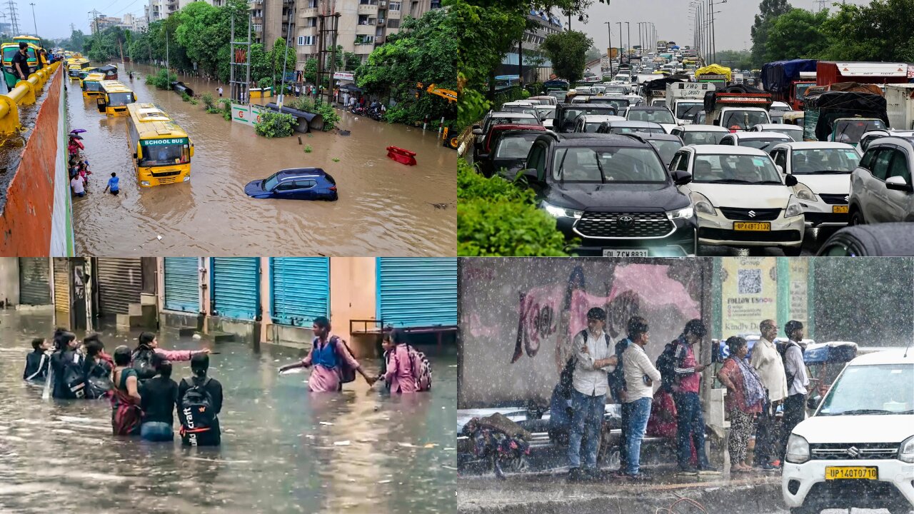 Delhi-NCR rain chaos: Capital under orange alert; WFH advisory issued for Gurgaon
