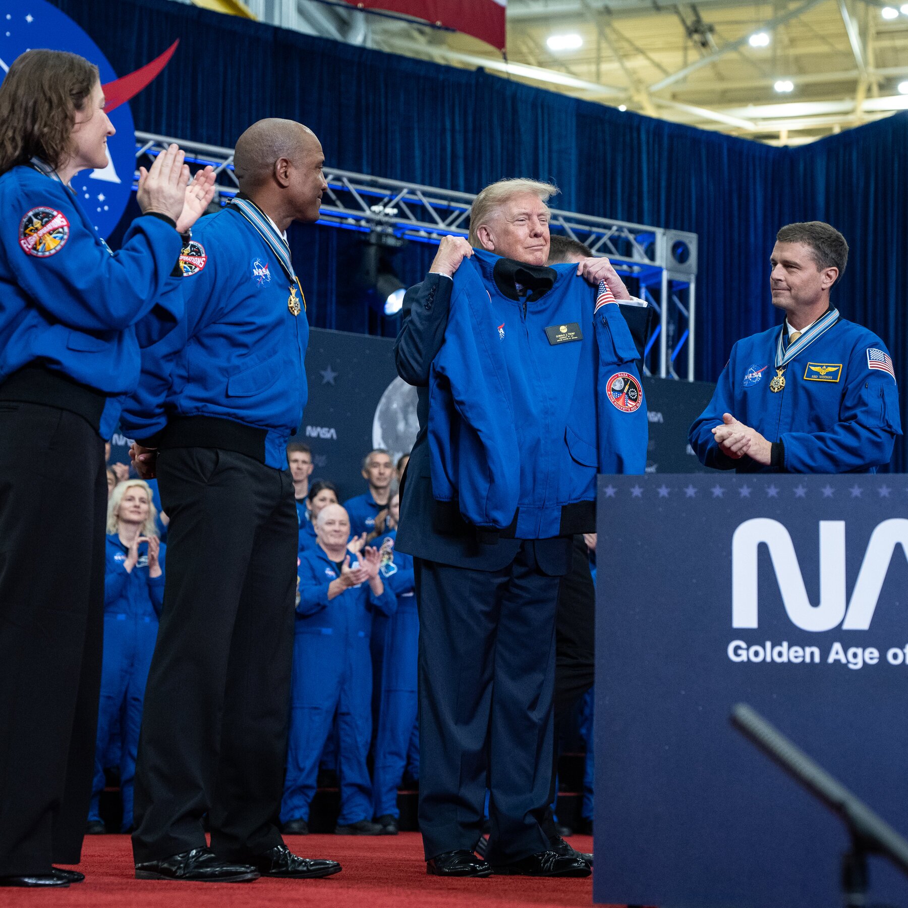 Trump Creates a Space Academy and Honors the Artemis Astronauts
