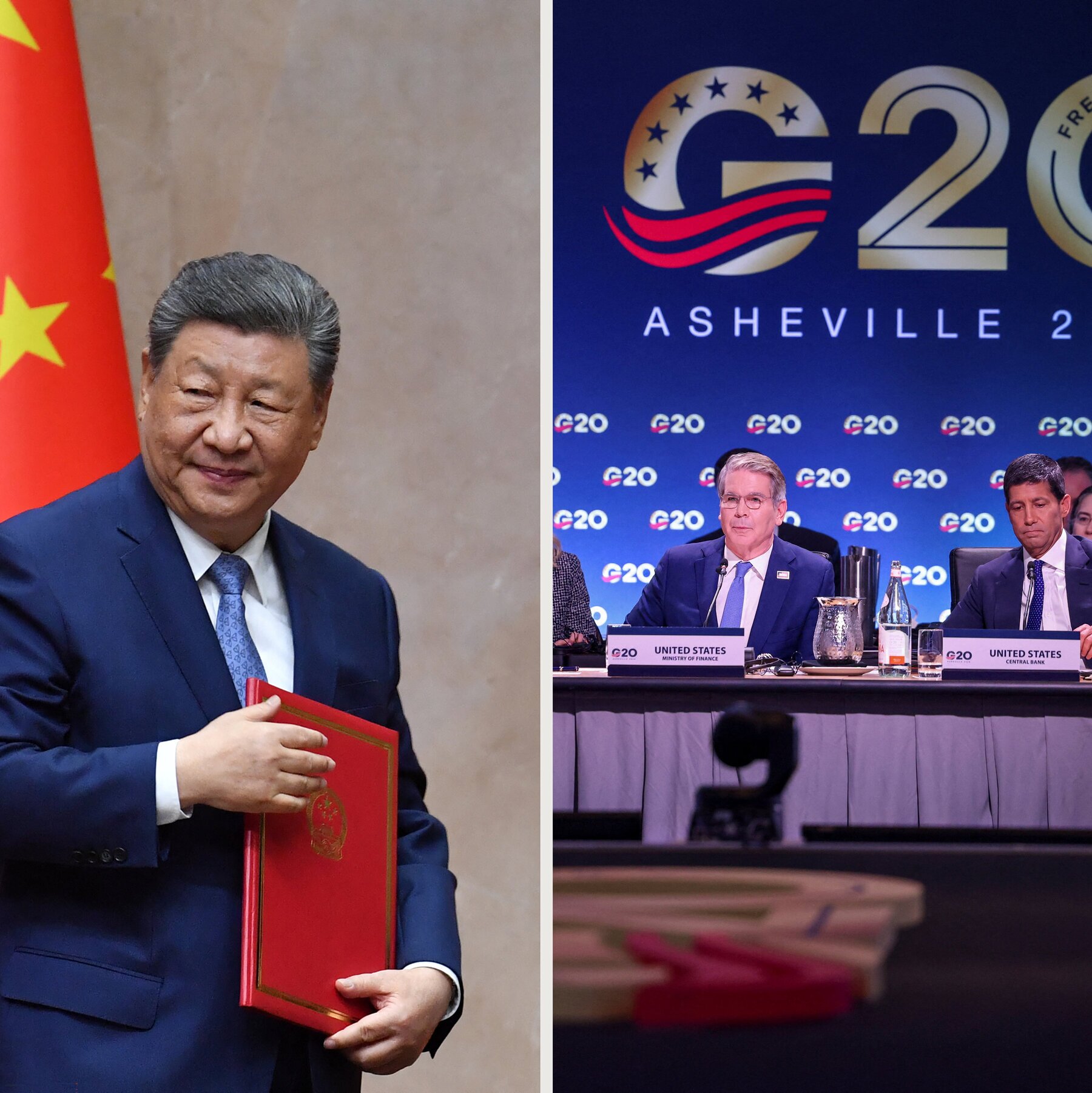 China or the U.S.? Two Meetings Offer Competing Showcases of Global Power.