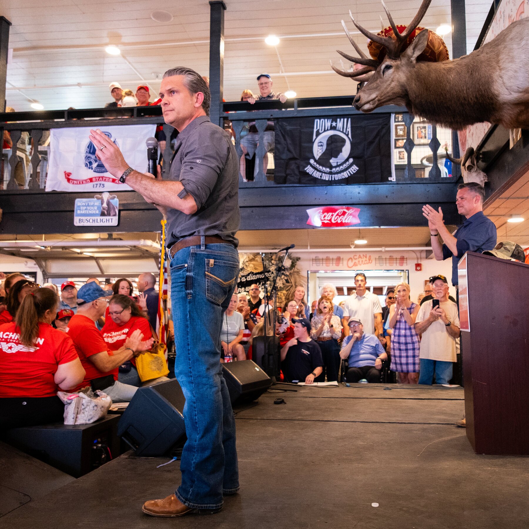 US Defense Secretary Pete Hegseth joins Rep. Zach Nunn at Iowa State Fair