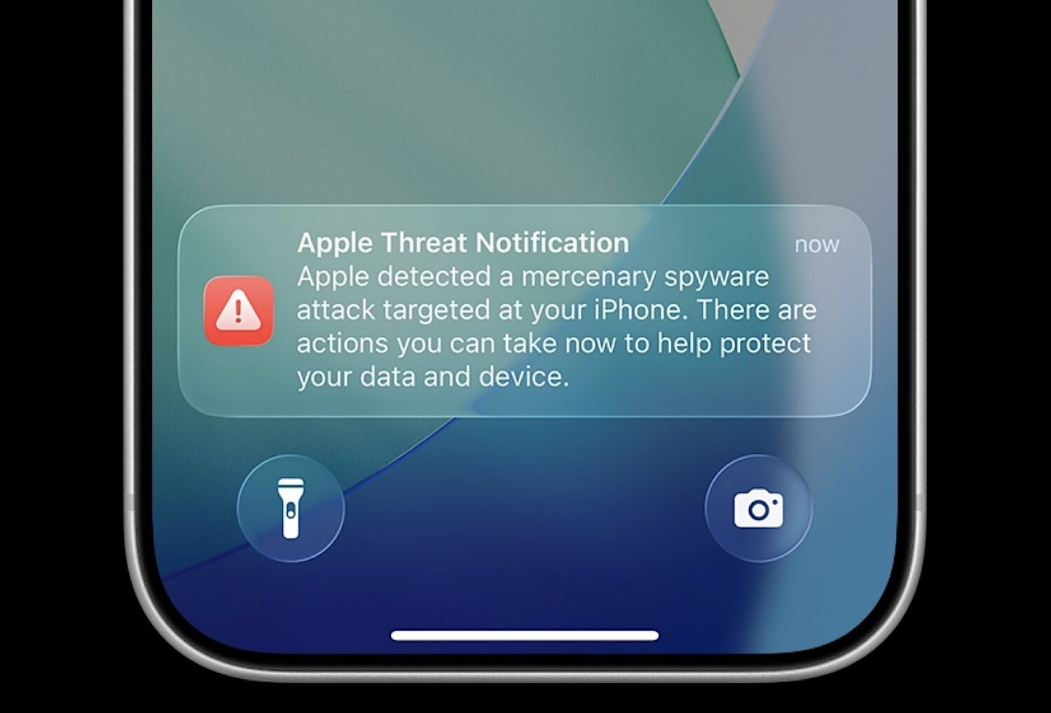 If Apple sends you a push notification alerting you to a spyware attack, take it seriously