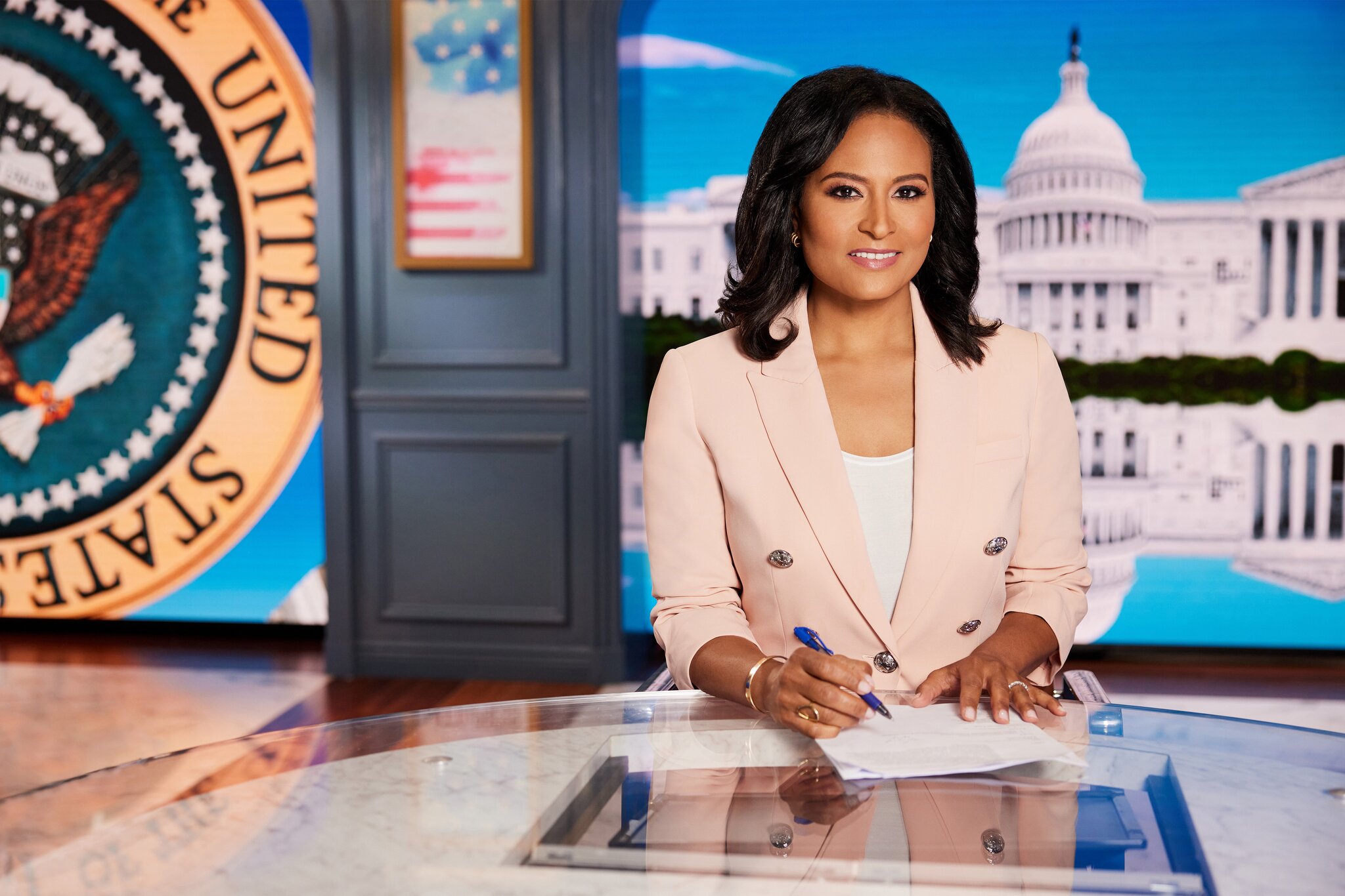 President Trump Calls For FCC Punishment of NBC News’ Kristen Welker Following Promotional ‘Meet the Press’ Banter