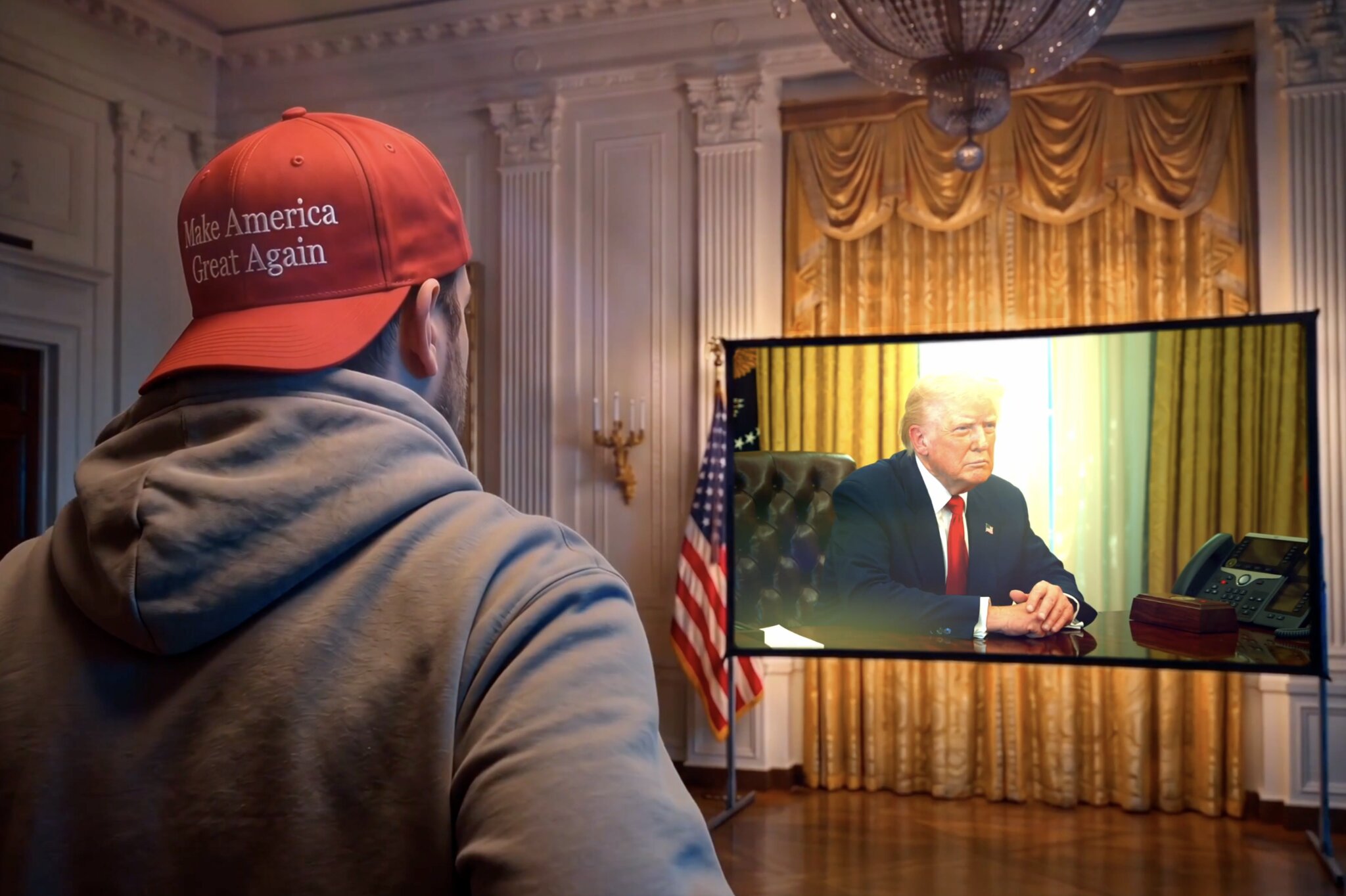 Donald Trump’s White House Rips Off Nicole Kidman’s AMC Theatres Ad: ‘We Come to This Place for MAGA