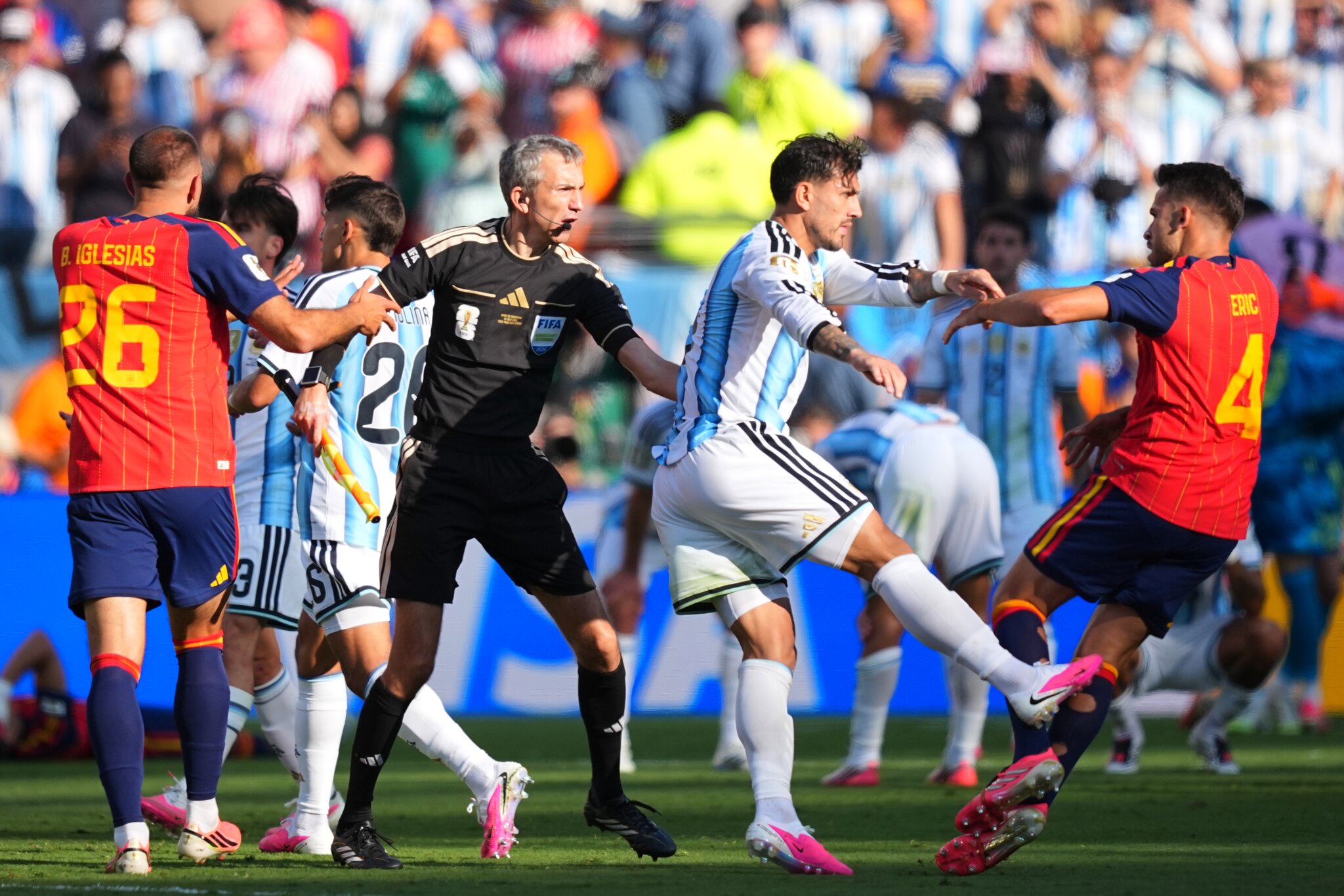 Argentina’s Paredes gets 10-game ban for World Cup final scuffle with Spain