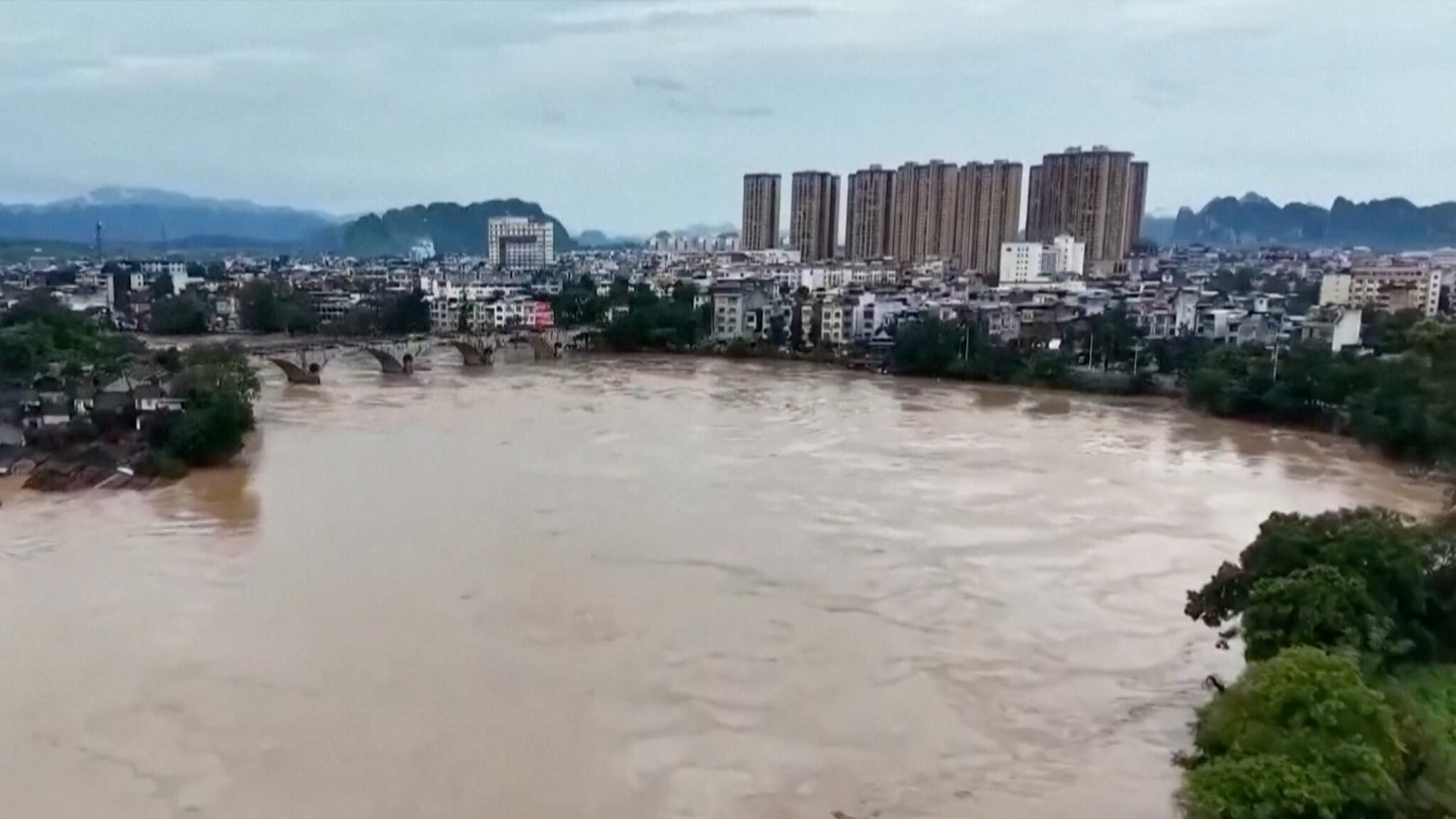 Rain and flooding from Typhoon Narra hits China and Vietnam