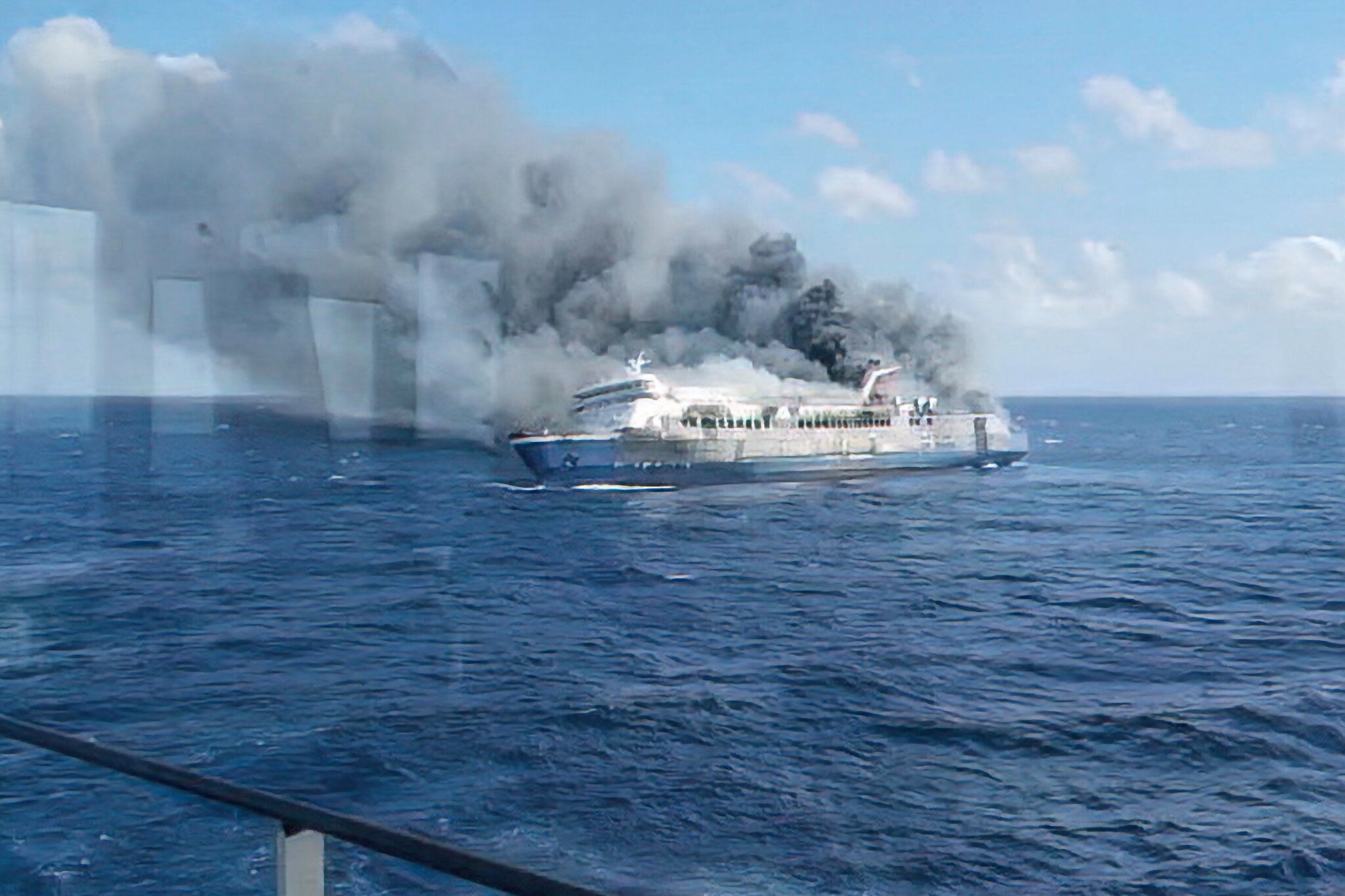 At least five dead, 41 missing after ferry catches fire off Indonesia