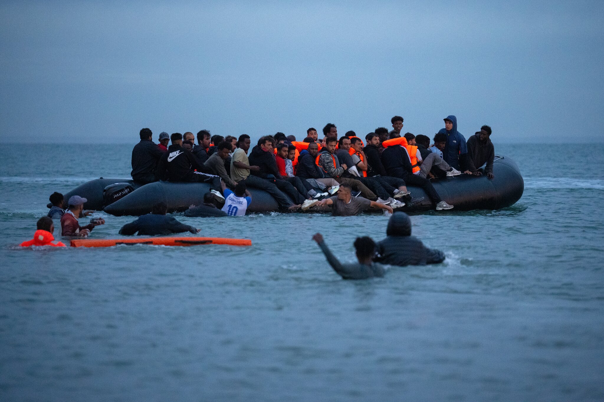 Record 230 people reach UK on single boat after crossing English Channel