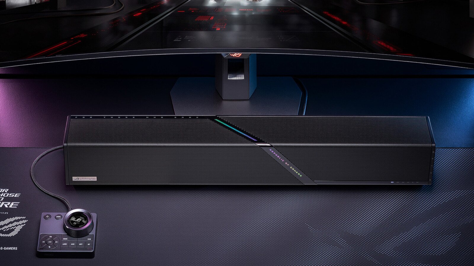 ASUS' first gaming soundbar is now available in the US for $600