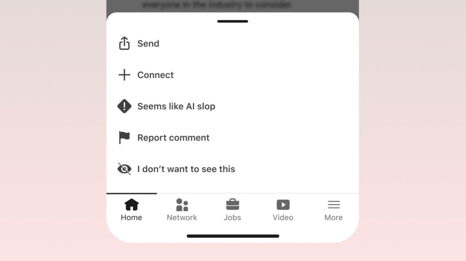 LinkedIn is testing a 'seems like AI slop' reporting tool