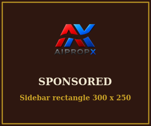 Sample sidebar medium rectangle creative with the AIPROPX logo — 300 by 250 pixels
